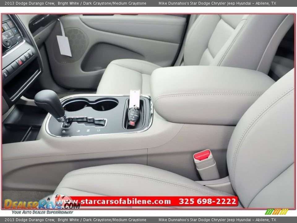 2013 Dodge Durango Crew Bright White / Dark Graystone/Medium Graystone Photo #17