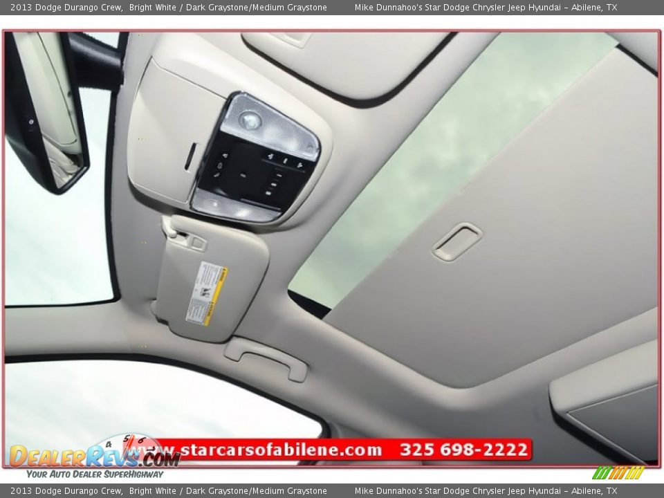 2013 Dodge Durango Crew Bright White / Dark Graystone/Medium Graystone Photo #19