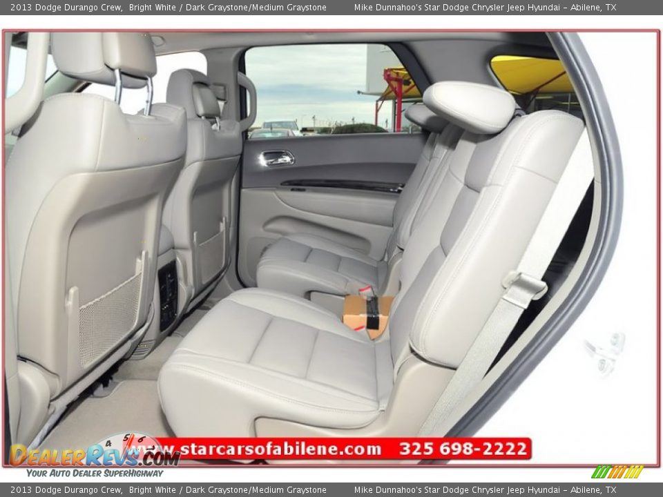 2013 Dodge Durango Crew Bright White / Dark Graystone/Medium Graystone Photo #20