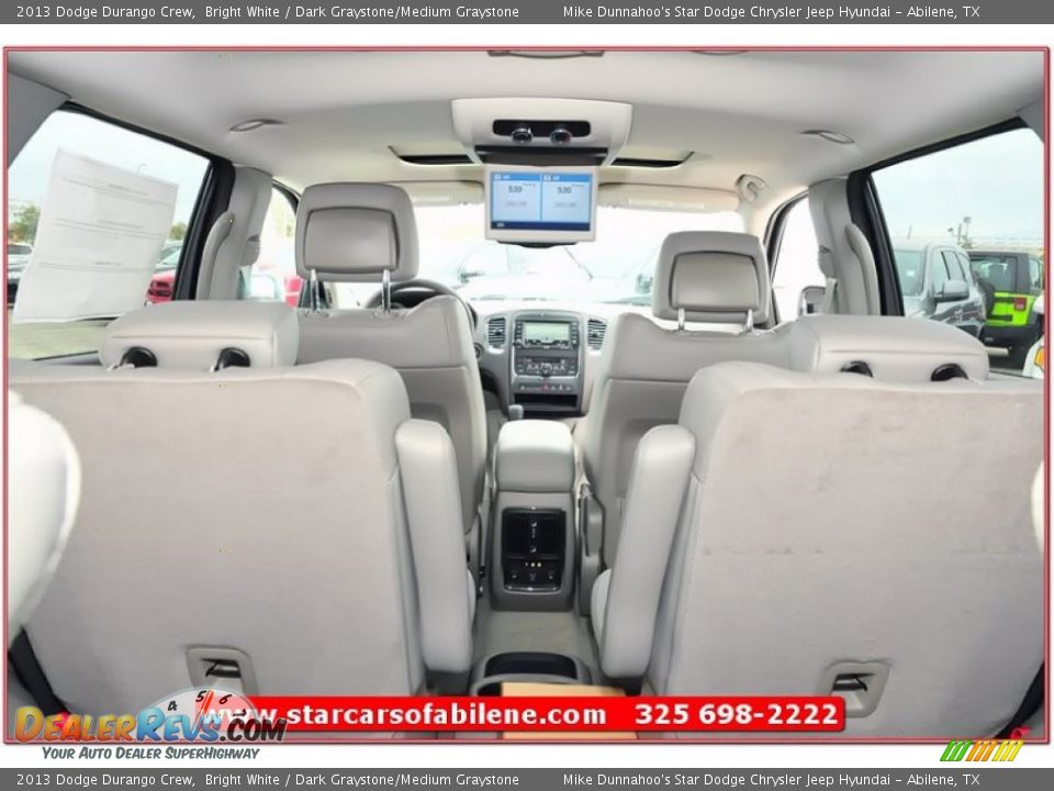 2013 Dodge Durango Crew Bright White / Dark Graystone/Medium Graystone Photo #23