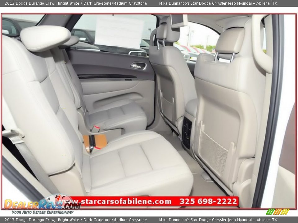 2013 Dodge Durango Crew Bright White / Dark Graystone/Medium Graystone Photo #25