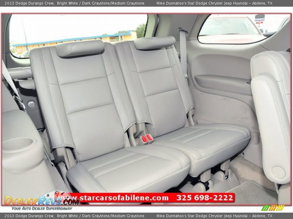 2013 Dodge Durango Crew Bright White / Dark Graystone/Medium Graystone Photo #26