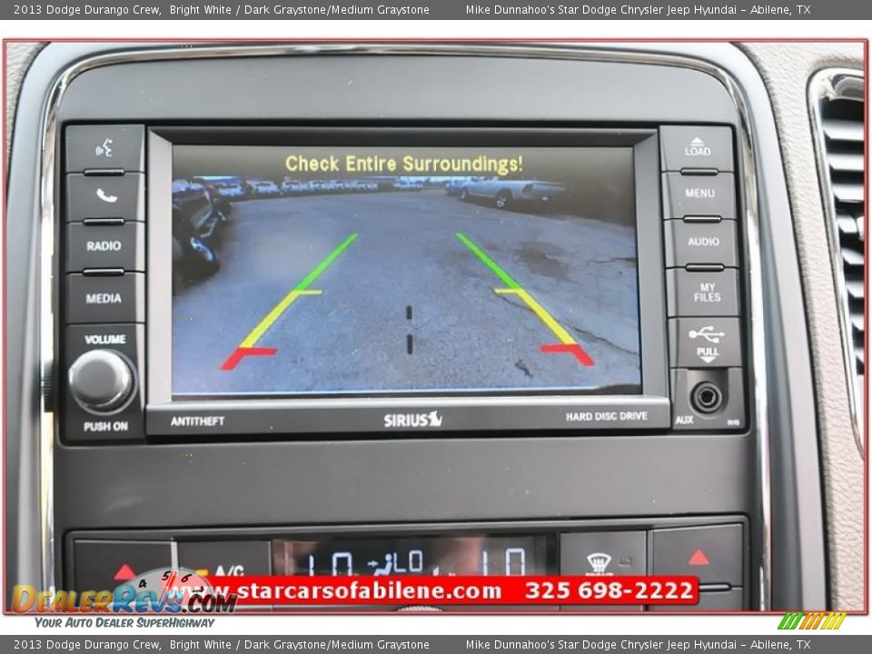 2013 Dodge Durango Crew Bright White / Dark Graystone/Medium Graystone Photo #36