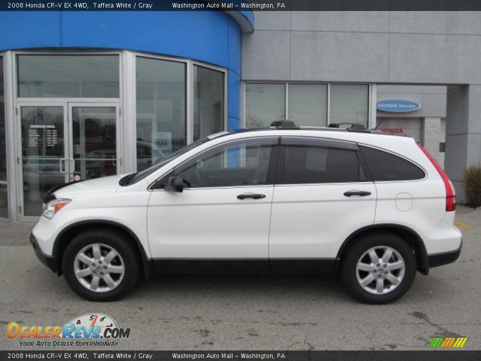 2008 Honda CR-V EX 4WD Taffeta White / Gray Photo #3