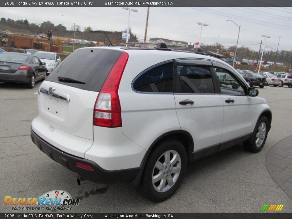 2008 Honda CR-V EX 4WD Taffeta White / Gray Photo #7