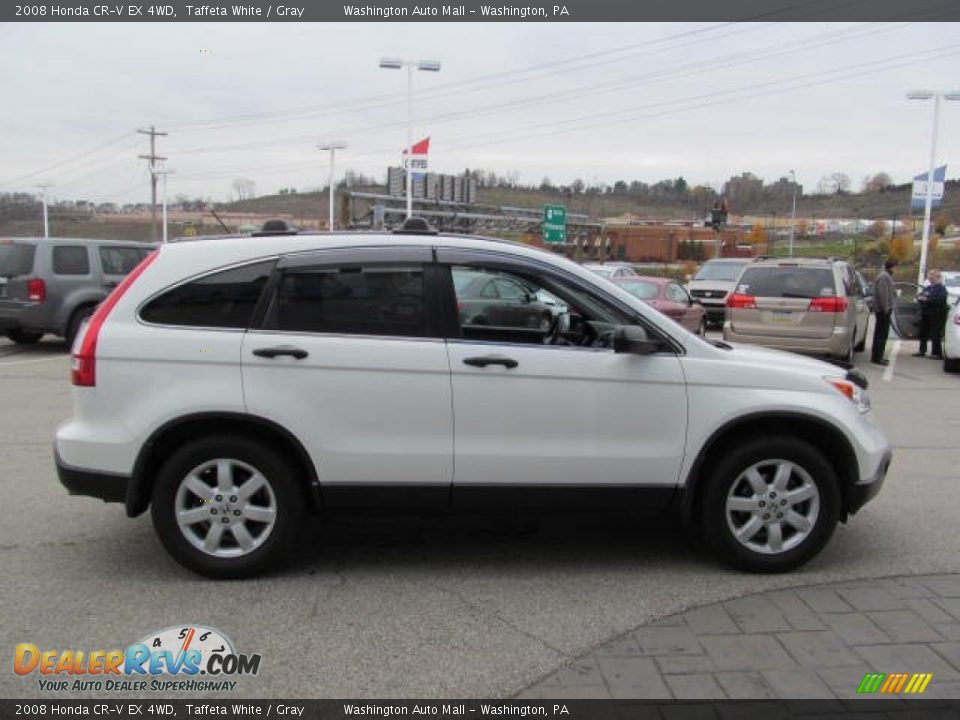 2008 Honda CR-V EX 4WD Taffeta White / Gray Photo #8