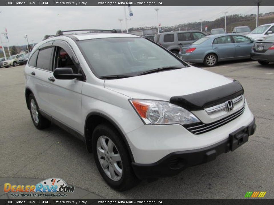 2008 Honda CR-V EX 4WD Taffeta White / Gray Photo #9