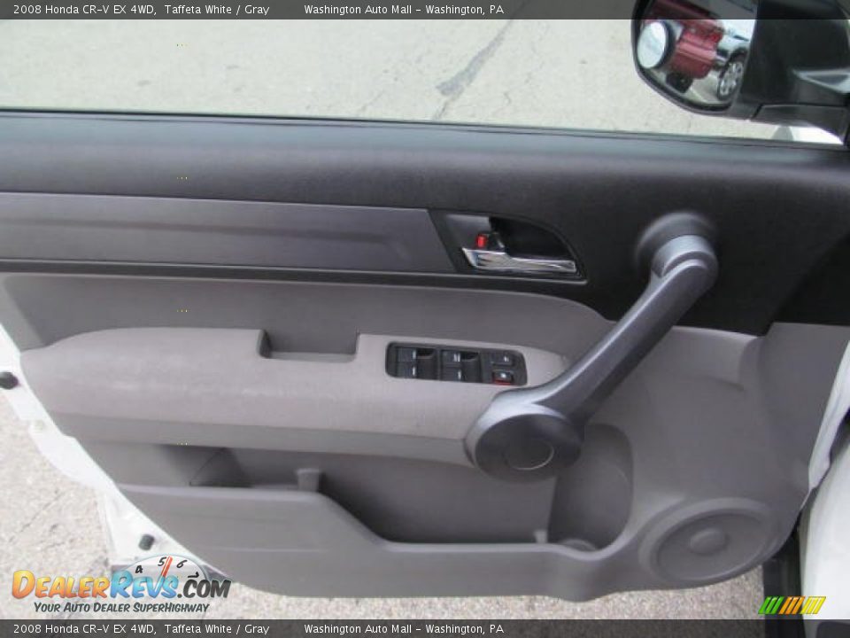 2008 Honda CR-V EX 4WD Taffeta White / Gray Photo #11