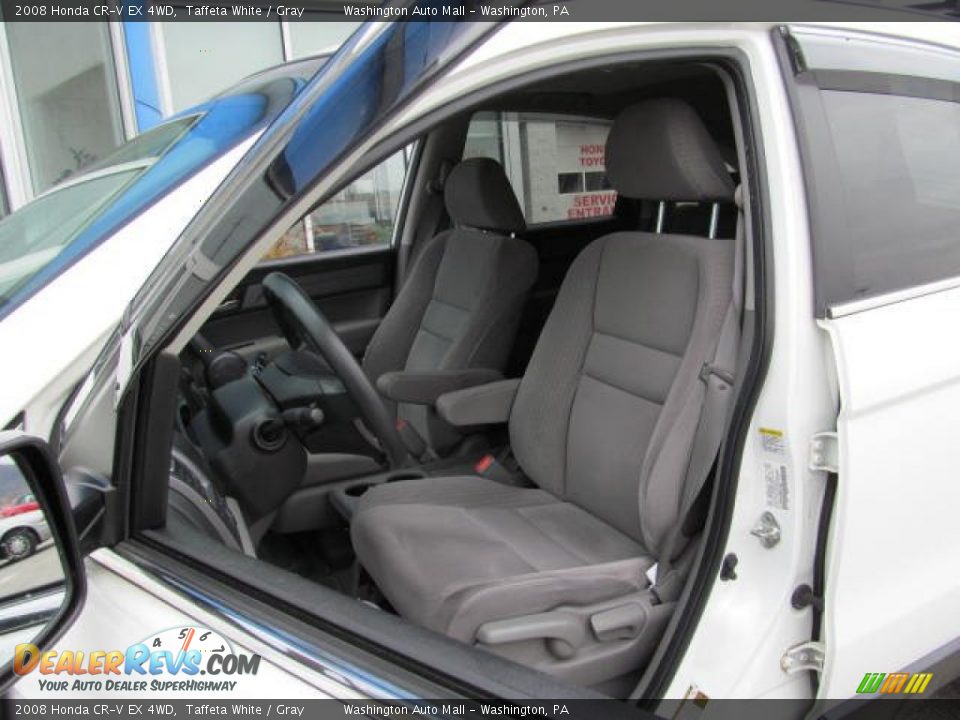 2008 Honda CR-V EX 4WD Taffeta White / Gray Photo #13