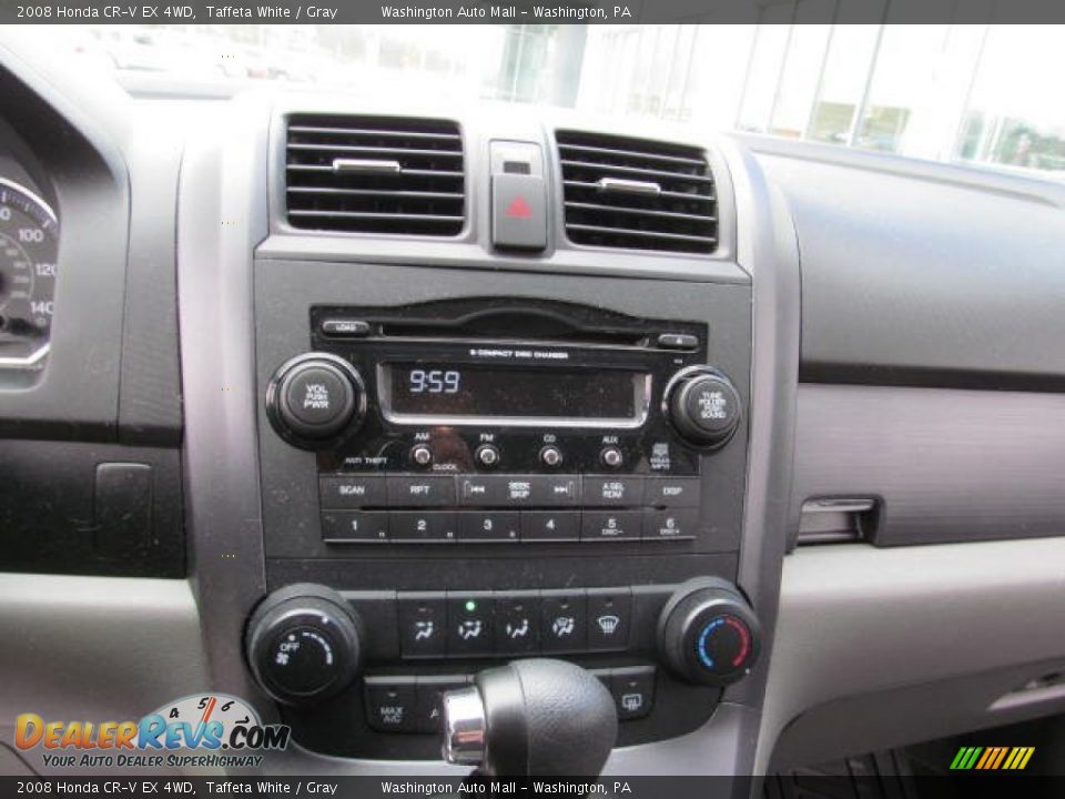 2008 Honda CR-V EX 4WD Taffeta White / Gray Photo #15