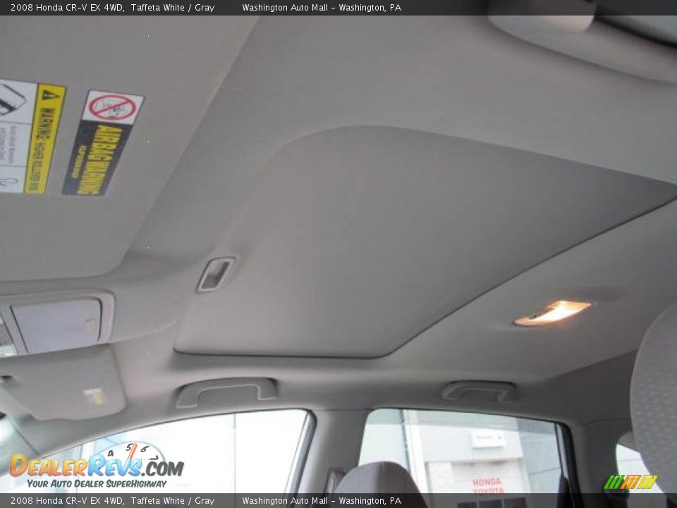 2008 Honda CR-V EX 4WD Taffeta White / Gray Photo #16