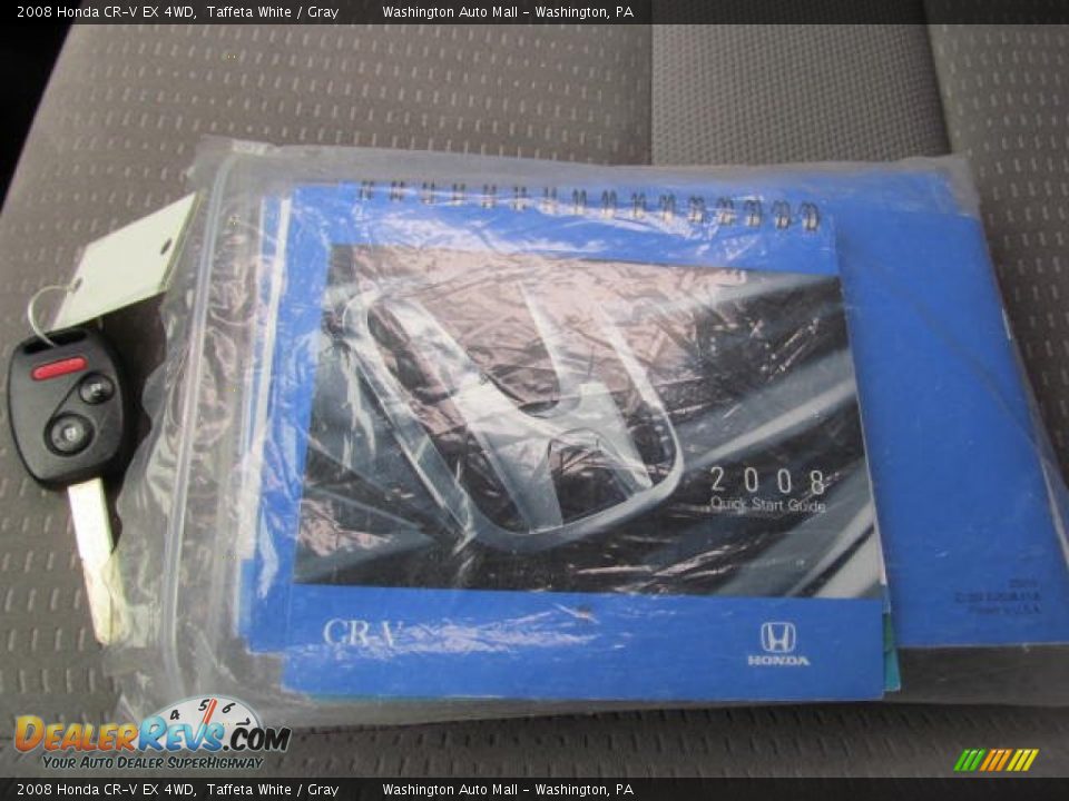 2008 Honda CR-V EX 4WD Taffeta White / Gray Photo #18