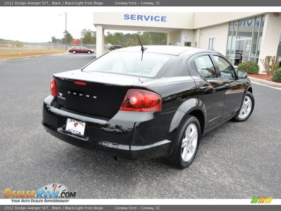 2012 Dodge Avenger SXT Black / Black/Light Frost Beige Photo #5