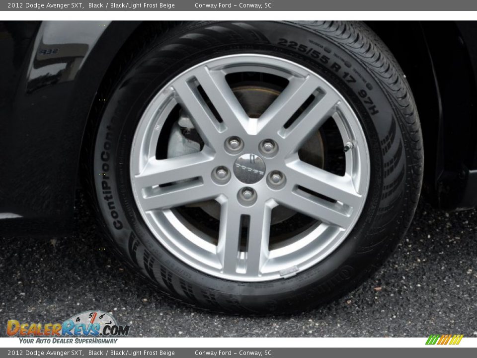 2012 Dodge Avenger SXT Black / Black/Light Frost Beige Photo #9
