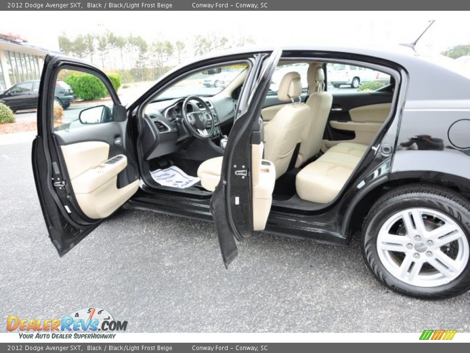2012 Dodge Avenger SXT Black / Black/Light Frost Beige Photo #11