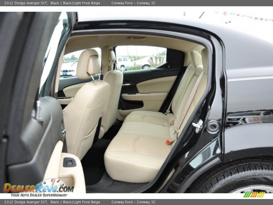 2012 Dodge Avenger SXT Black / Black/Light Frost Beige Photo #12