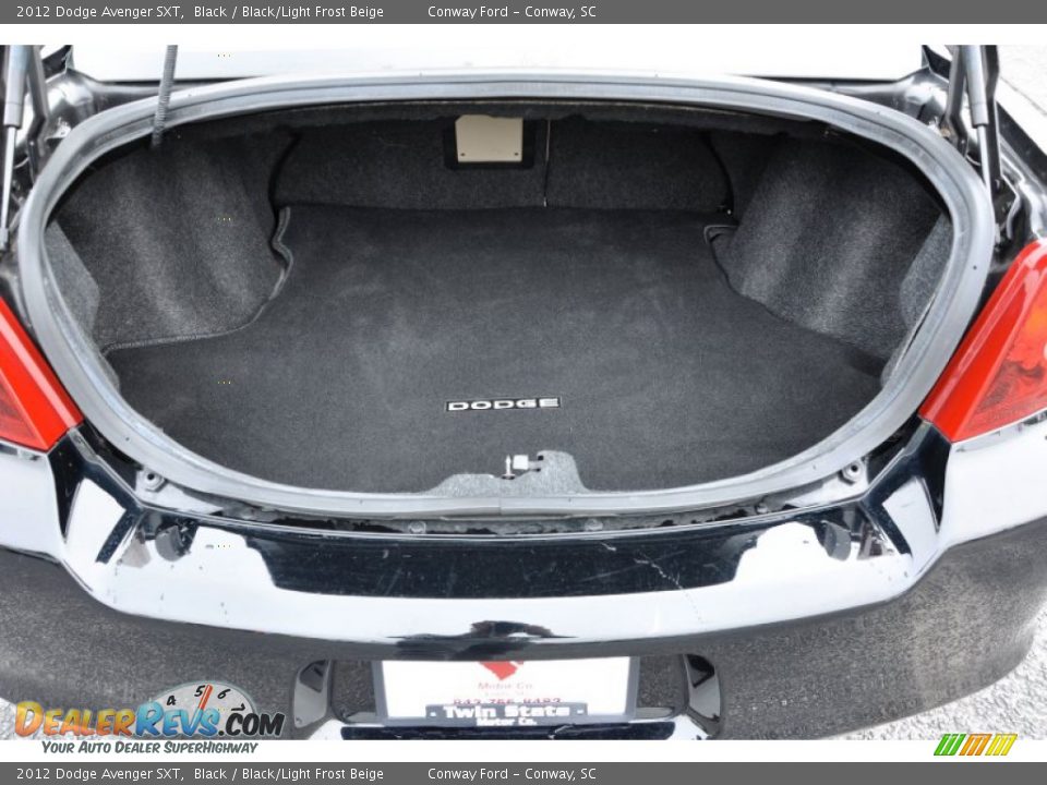 2012 Dodge Avenger SXT Black / Black/Light Frost Beige Photo #14