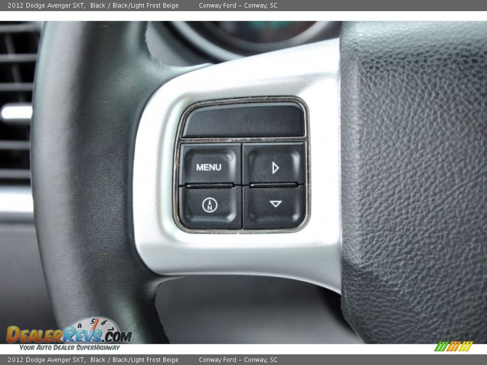 2012 Dodge Avenger SXT Black / Black/Light Frost Beige Photo #17