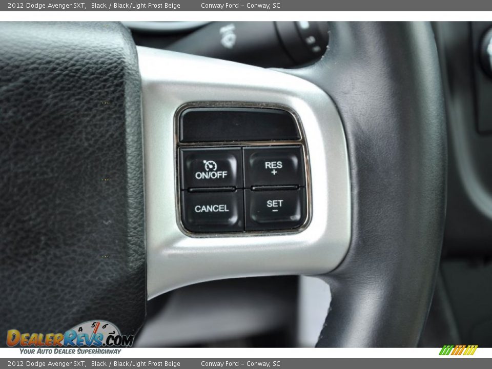 2012 Dodge Avenger SXT Black / Black/Light Frost Beige Photo #18