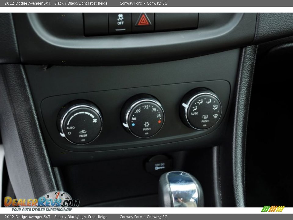 2012 Dodge Avenger SXT Black / Black/Light Frost Beige Photo #22