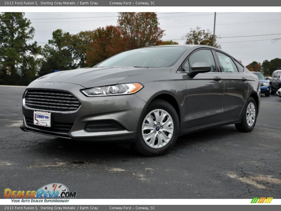 2013 Ford Fusion S Sterling Gray Metallic / Earth Gray Photo #1