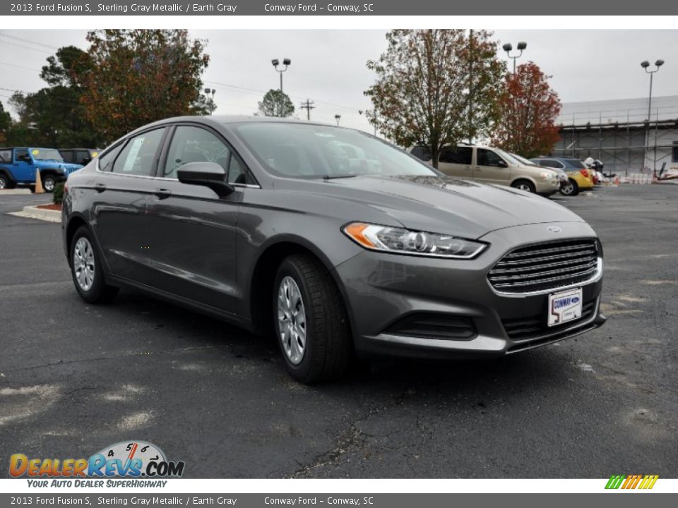 2013 Ford Fusion S Sterling Gray Metallic / Earth Gray Photo #3