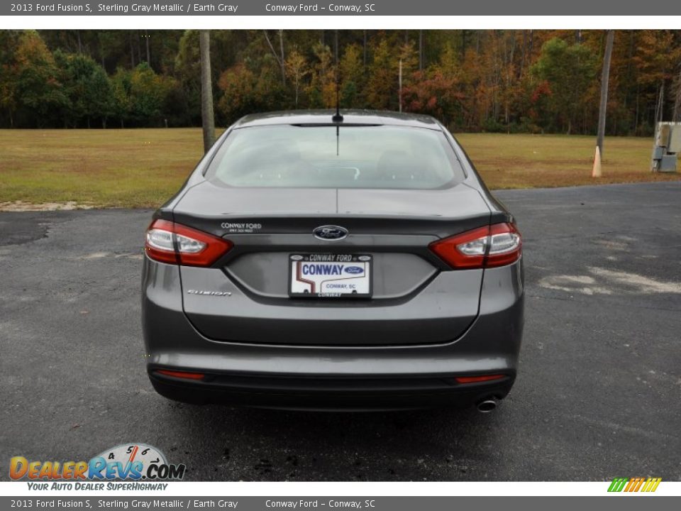 2013 Ford Fusion S Sterling Gray Metallic / Earth Gray Photo #6