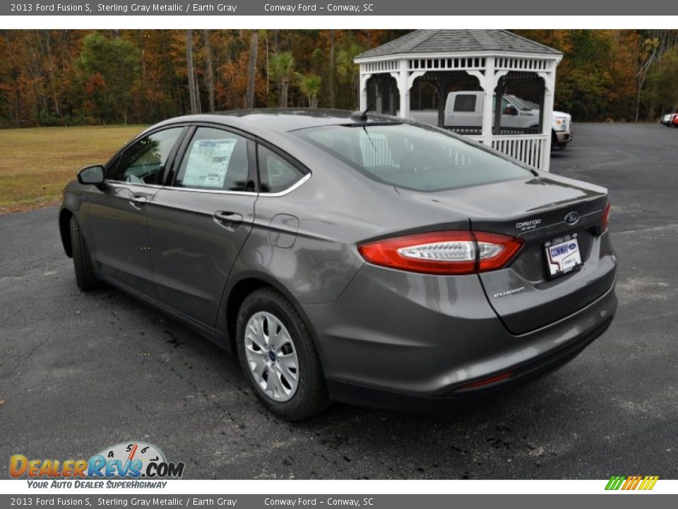 2013 Ford Fusion S Sterling Gray Metallic / Earth Gray Photo #7