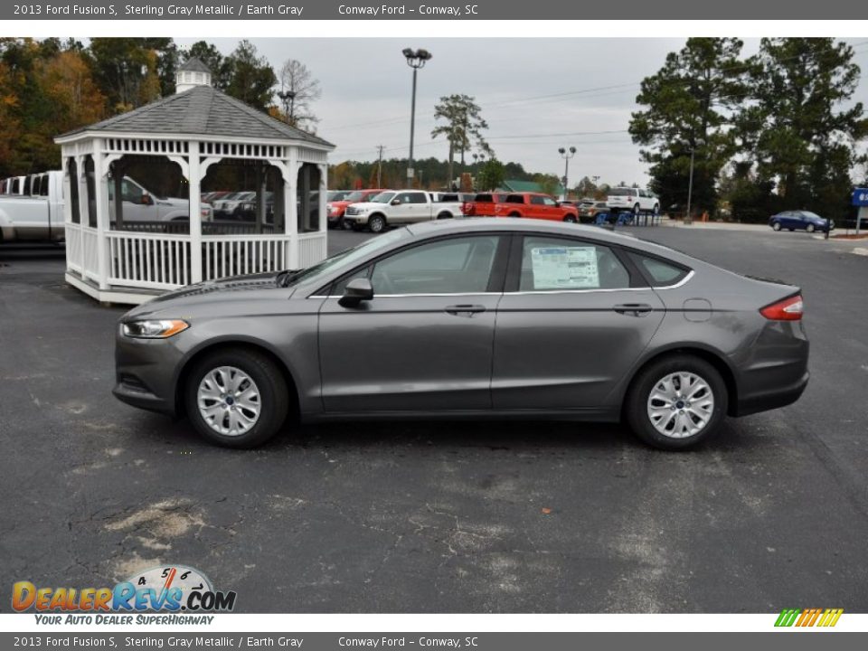 2013 Ford Fusion S Sterling Gray Metallic / Earth Gray Photo #8