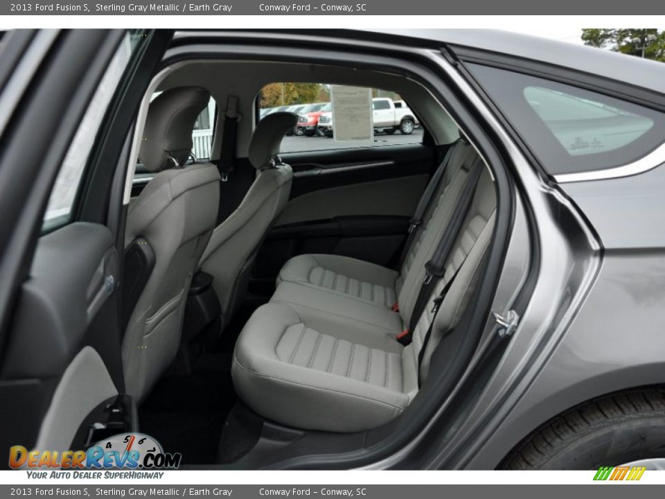 Rear Seat of 2013 Ford Fusion S Photo #11