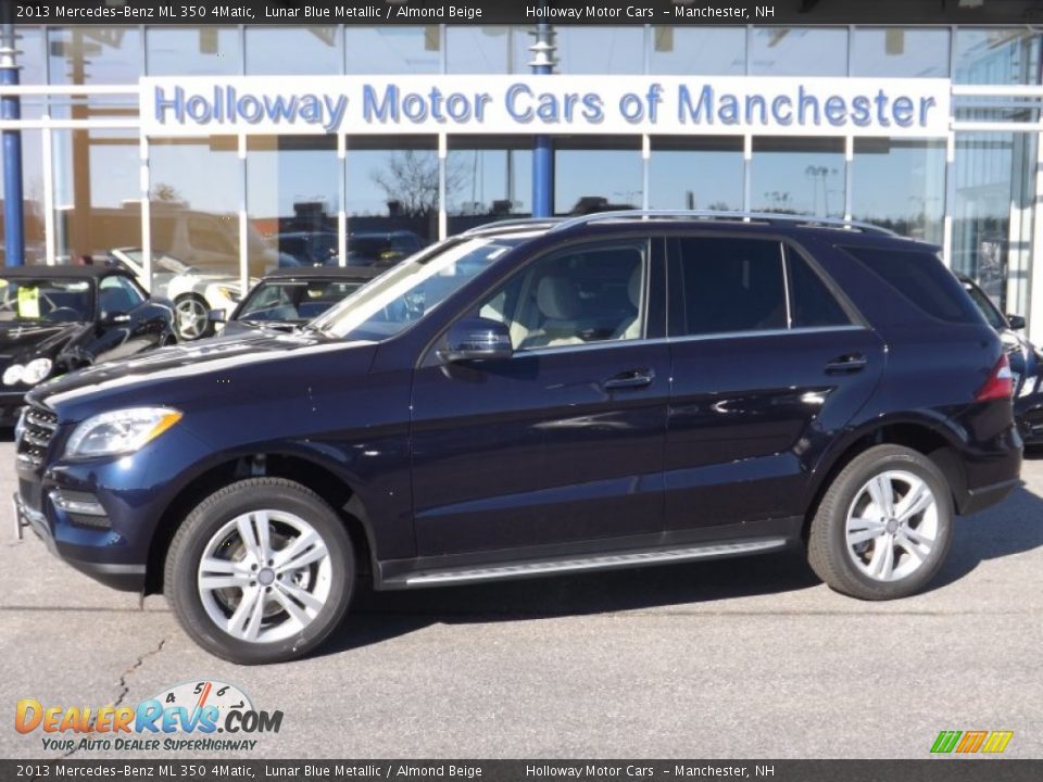 2013 Mercedes-Benz ML 350 4Matic Lunar Blue Metallic / Almond Beige Photo #1