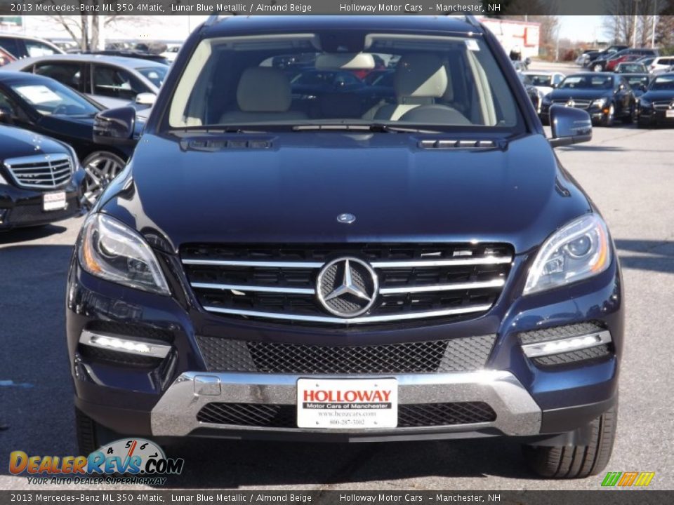 2013 Mercedes-Benz ML 350 4Matic Lunar Blue Metallic / Almond Beige Photo #2
