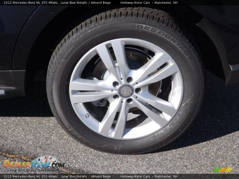 2013 Mercedes-Benz ML 350 4Matic Lunar Blue Metallic / Almond Beige Photo #5