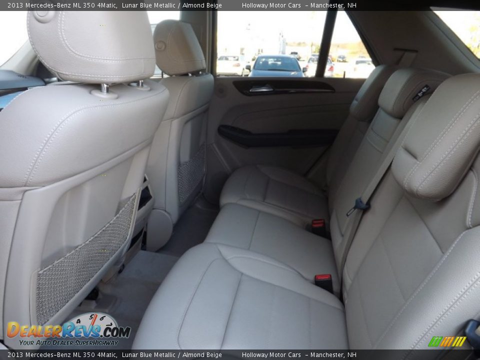 2013 Mercedes-Benz ML 350 4Matic Lunar Blue Metallic / Almond Beige Photo #6