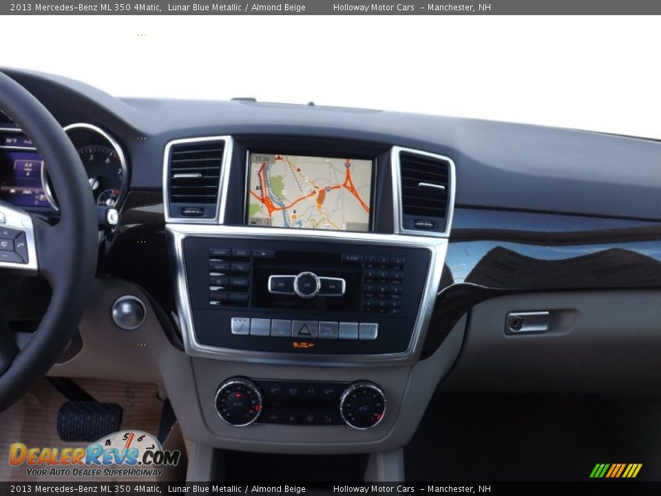 2013 Mercedes-Benz ML 350 4Matic Lunar Blue Metallic / Almond Beige Photo #8