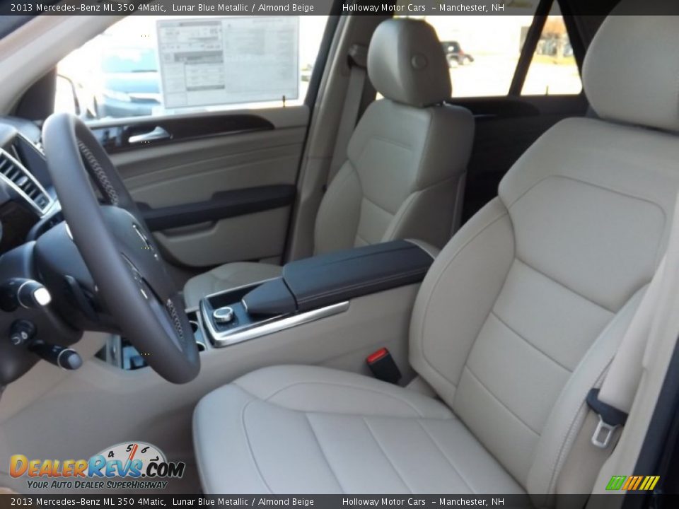 2013 Mercedes-Benz ML 350 4Matic Lunar Blue Metallic / Almond Beige Photo #10