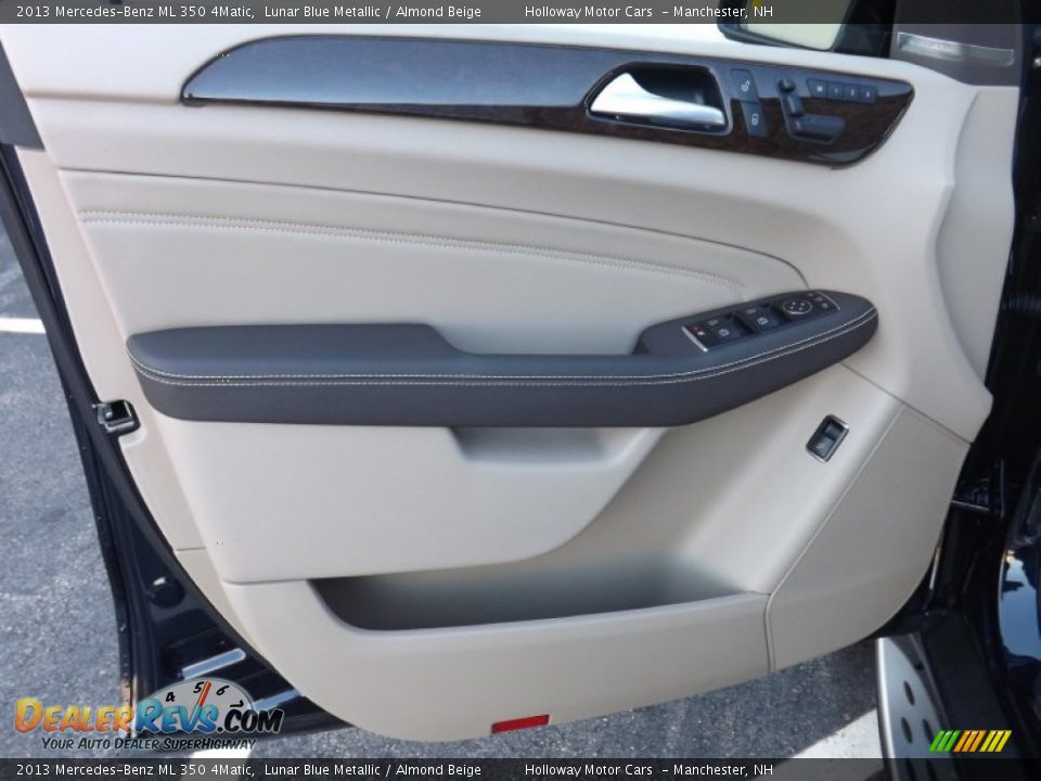 2013 Mercedes-Benz ML 350 4Matic Lunar Blue Metallic / Almond Beige Photo #11