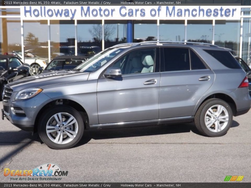 2013 Mercedes-Benz ML 350 4Matic Palladium Silver Metallic / Grey Photo #1