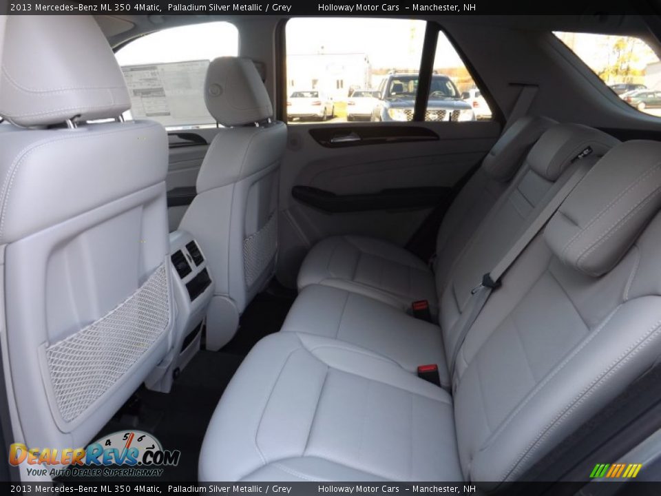 2013 Mercedes-Benz ML 350 4Matic Palladium Silver Metallic / Grey Photo #6