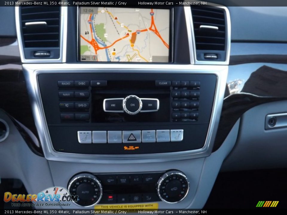 2013 Mercedes-Benz ML 350 4Matic Palladium Silver Metallic / Grey Photo #8