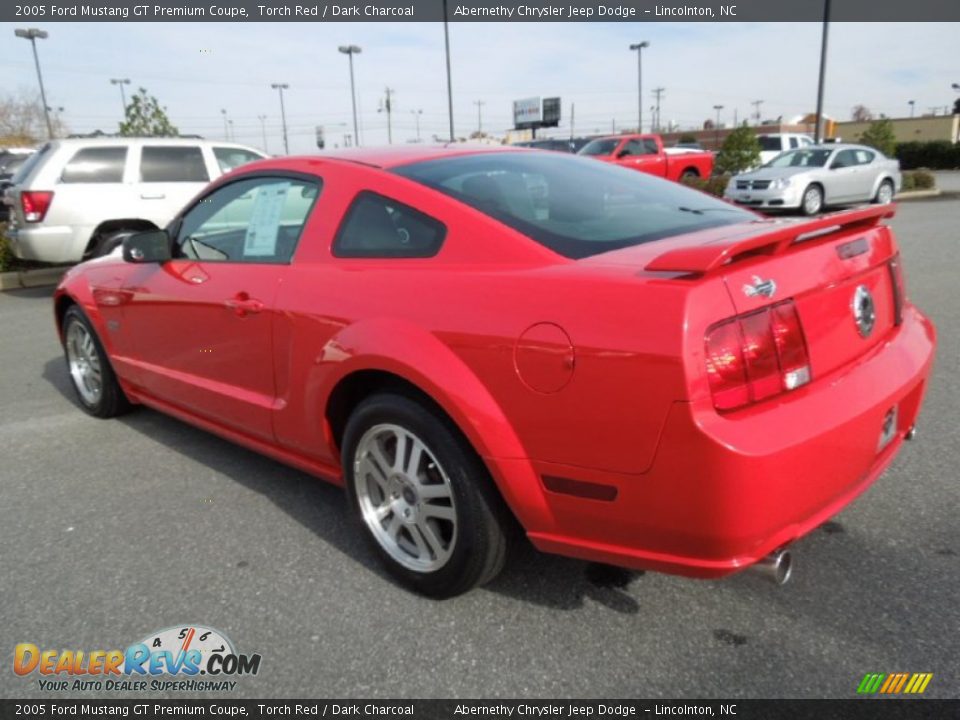 2005 Ford Mustang GT Premium Coupe Torch Red / Dark Charcoal Photo #4