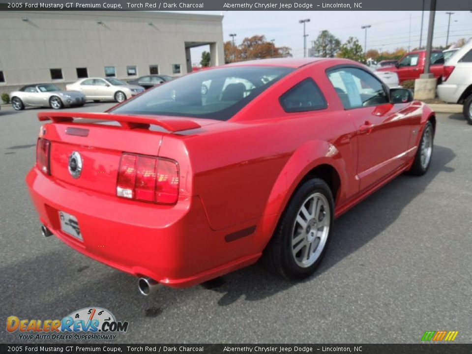 2005 Ford Mustang GT Premium Coupe Torch Red / Dark Charcoal Photo #5