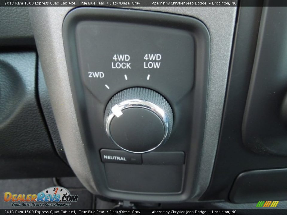 Controls of 2013 Ram 1500 Express Quad Cab 4x4 Photo #13