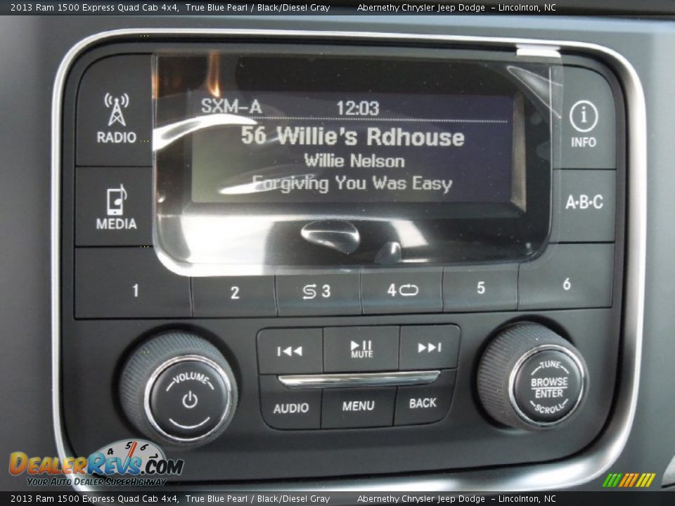 Audio System of 2013 Ram 1500 Express Quad Cab 4x4 Photo #15