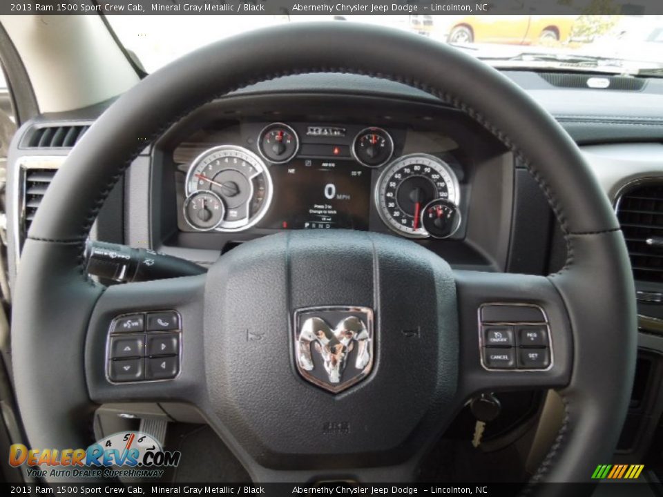 2013 Ram 1500 Sport Crew Cab Steering Wheel Photo #17