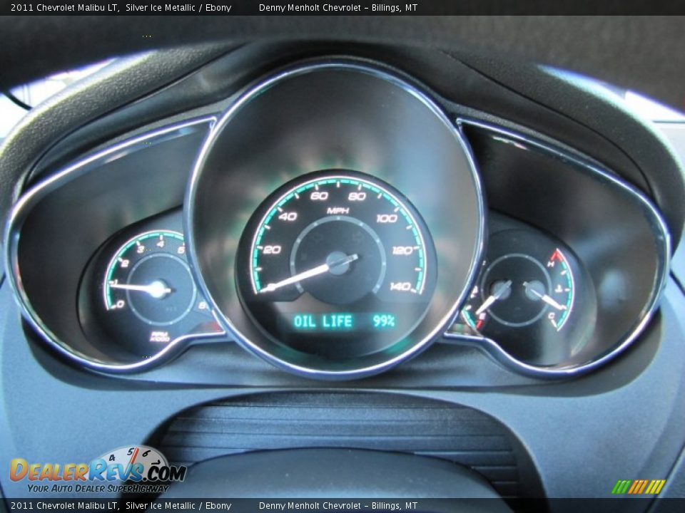 2011 Chevrolet Malibu LT Silver Ice Metallic / Ebony Photo #20