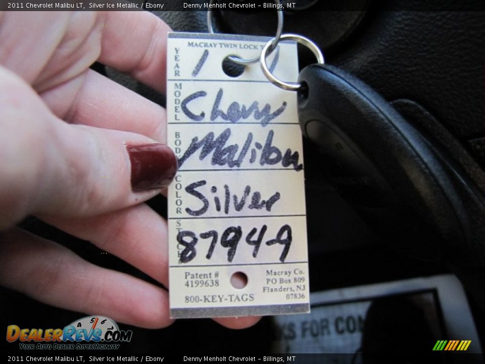 2011 Chevrolet Malibu LT Silver Ice Metallic / Ebony Photo #26