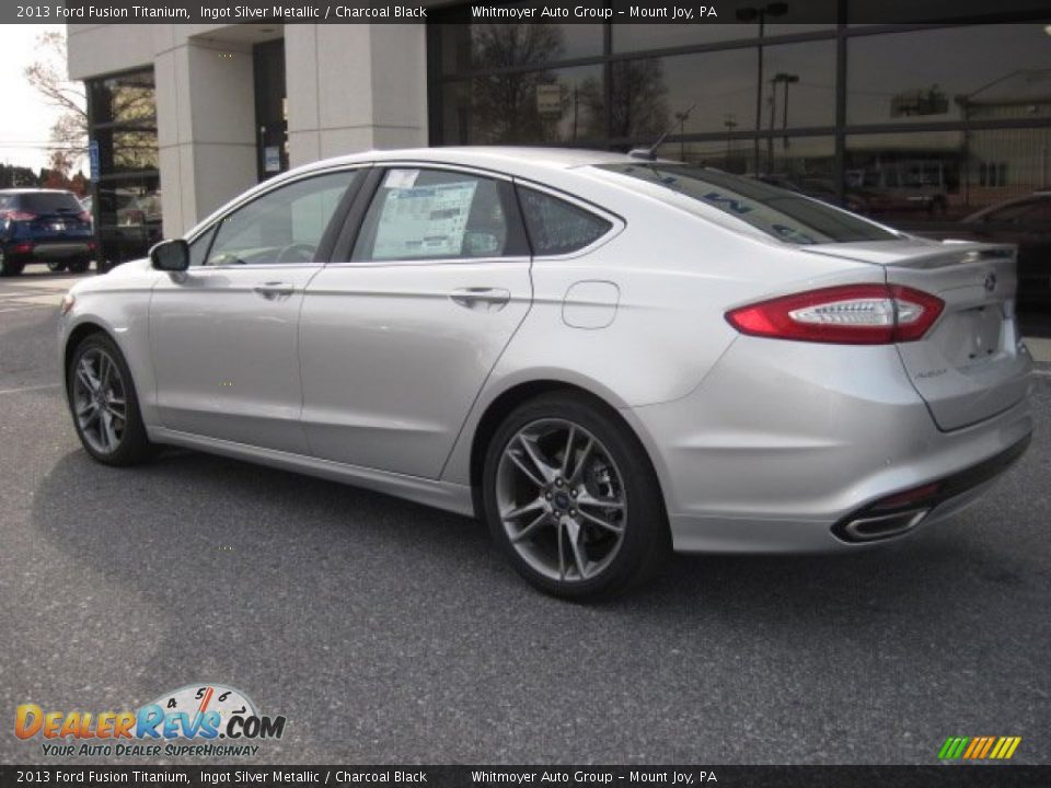 2013 Ford Fusion Titanium Ingot Silver Metallic / Charcoal Black Photo #3