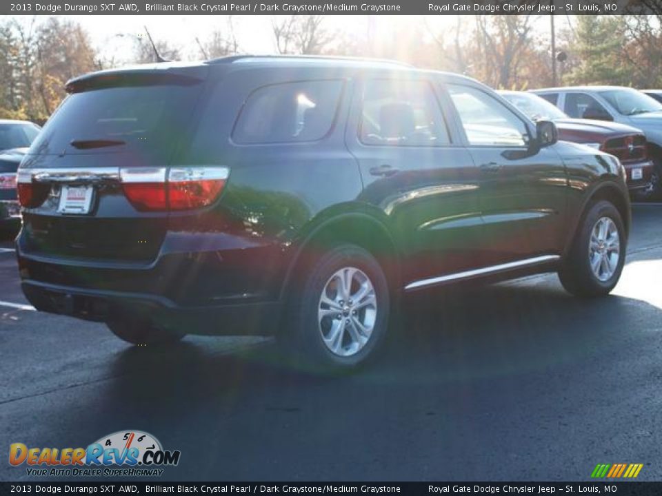 2013 Dodge Durango SXT AWD Brilliant Black Crystal Pearl / Dark Graystone/Medium Graystone Photo #3