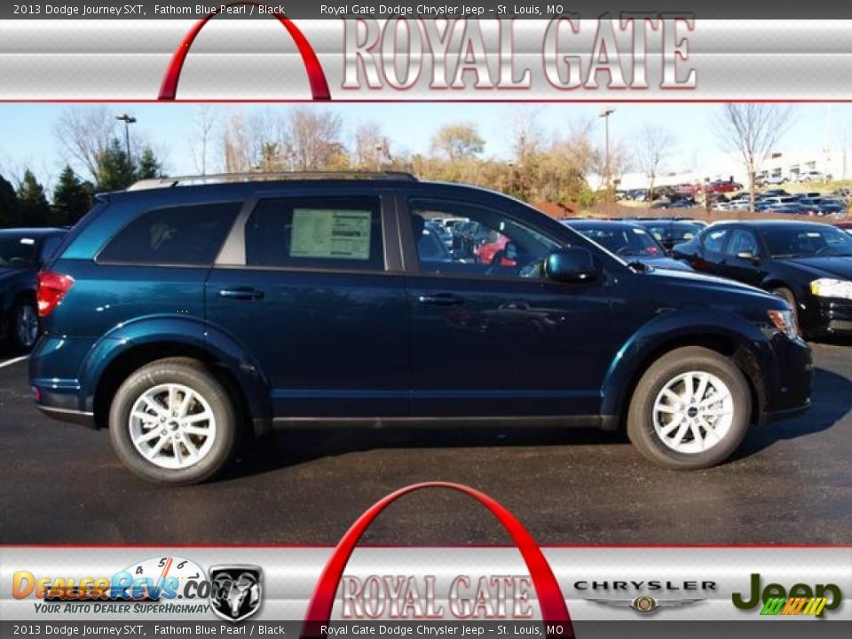 2013 Dodge Journey SXT Fathom Blue Pearl / Black Photo #1